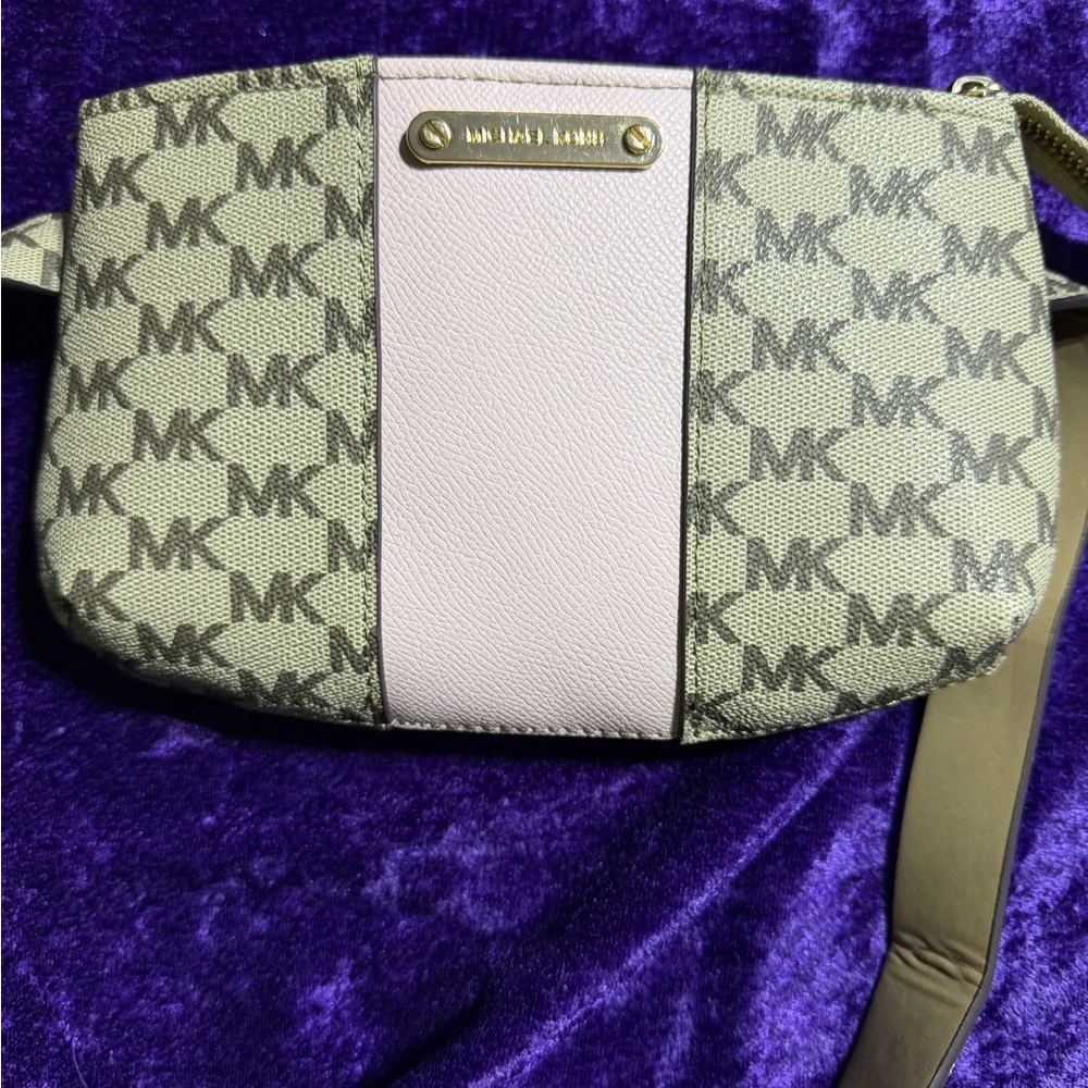 Michael Kors Brown and Pink waist Bag
